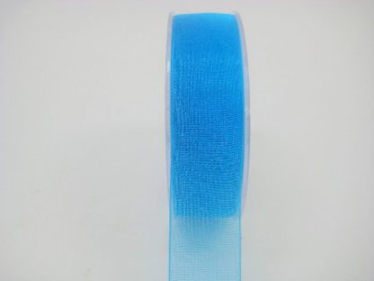 25 MM ORGANZA RIBBON IN TURQUOISE