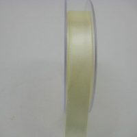 15 MM X 22.5 METRES SATIN RIBBON IN VANILLA  - IF QUANTITY IS MORE THAN 10 ROLLS PAY £1.05 A ROLL