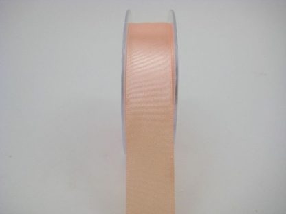 RS25AP 25 MM X 22.5 METRES SATIN RIBBON IN APRICOT - IF QUANTITY IS 5 ROLLS ONLY PAY £1.59