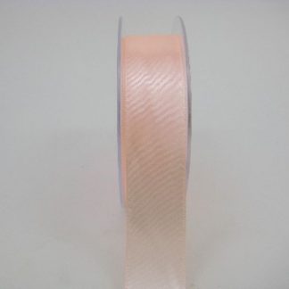 RS25PH 25 MM X 22.5 METRES SATIN RIBBON IN PEACH - IF QUANTITY IS MORE THAN 5 ROLLS PAY ONLY £1.59 A ROLL